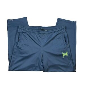 Tapout MMA Y2K‎ Mens L Track Sweatpants Blue Embroidered Logo Grunge Streetwear